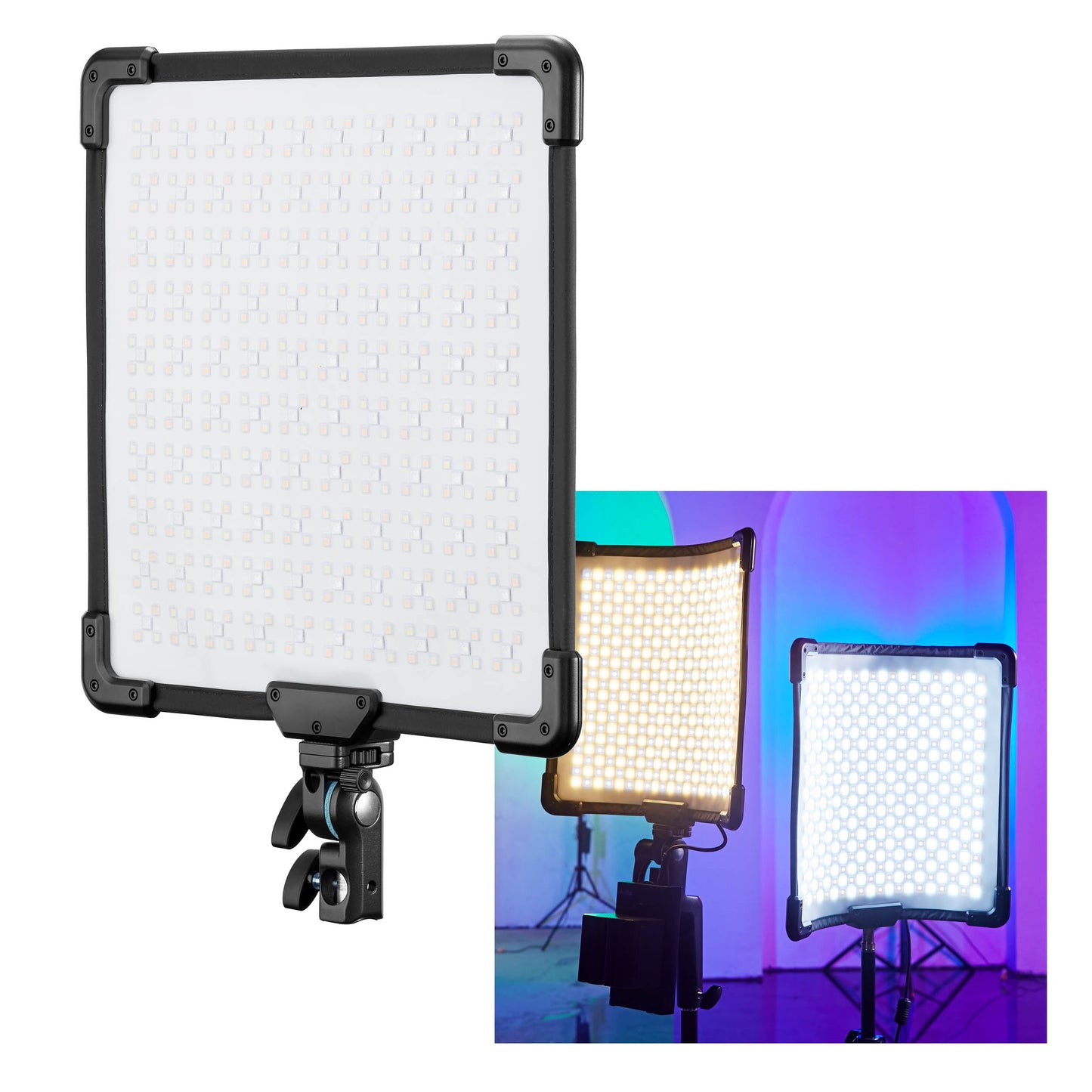 FH50R 1'x1' Flexible Handheld RGB LED Studio Light Panel