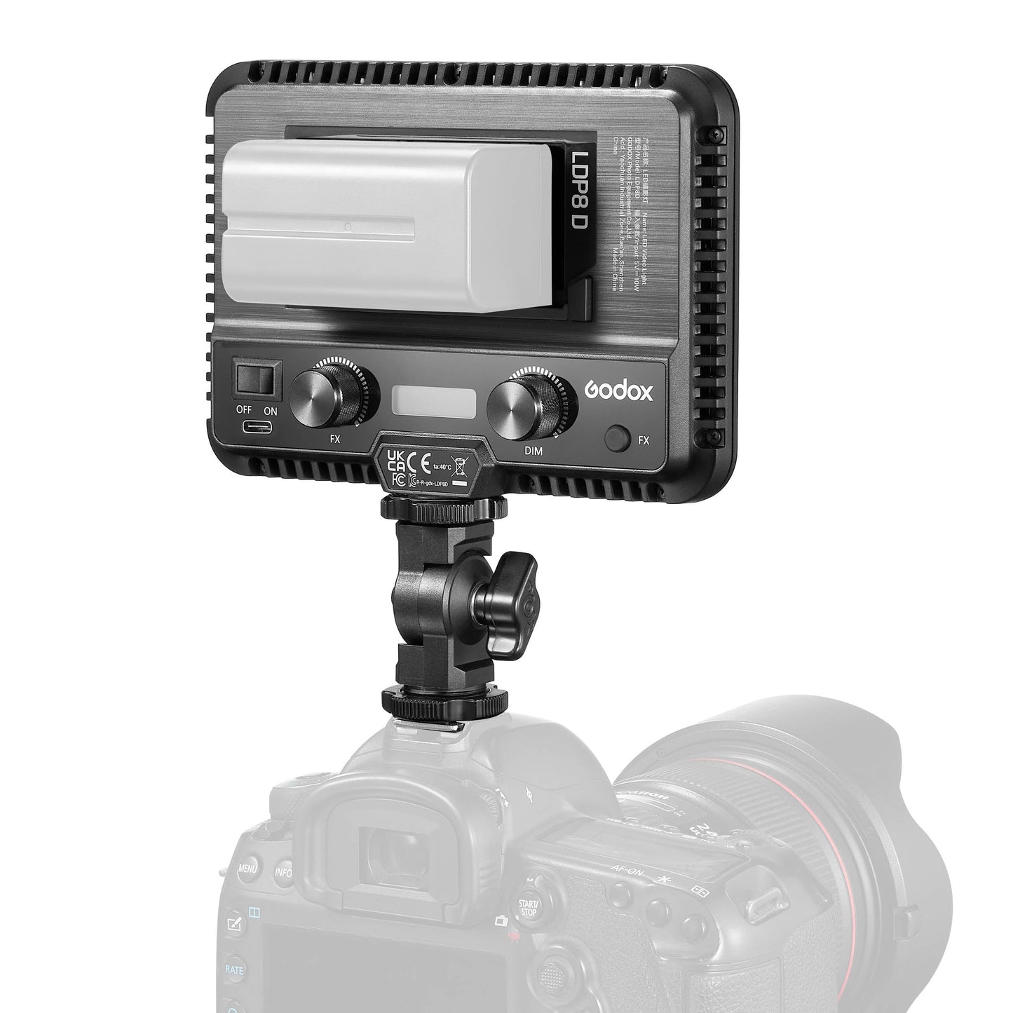 LDP8D Daylight-Balanced On-Camera LED Light