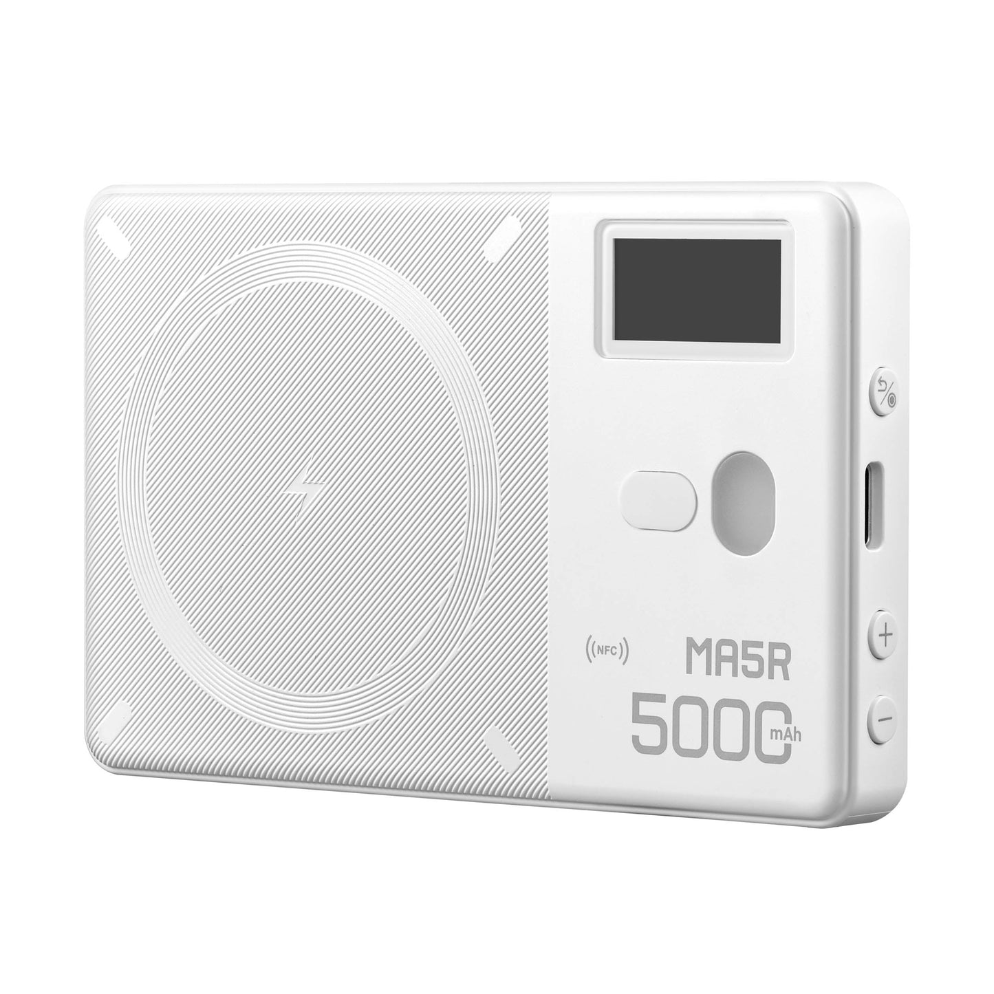 MA5R Magnetic Full-Colour RGB Light Manel With Wireless Charging (White)