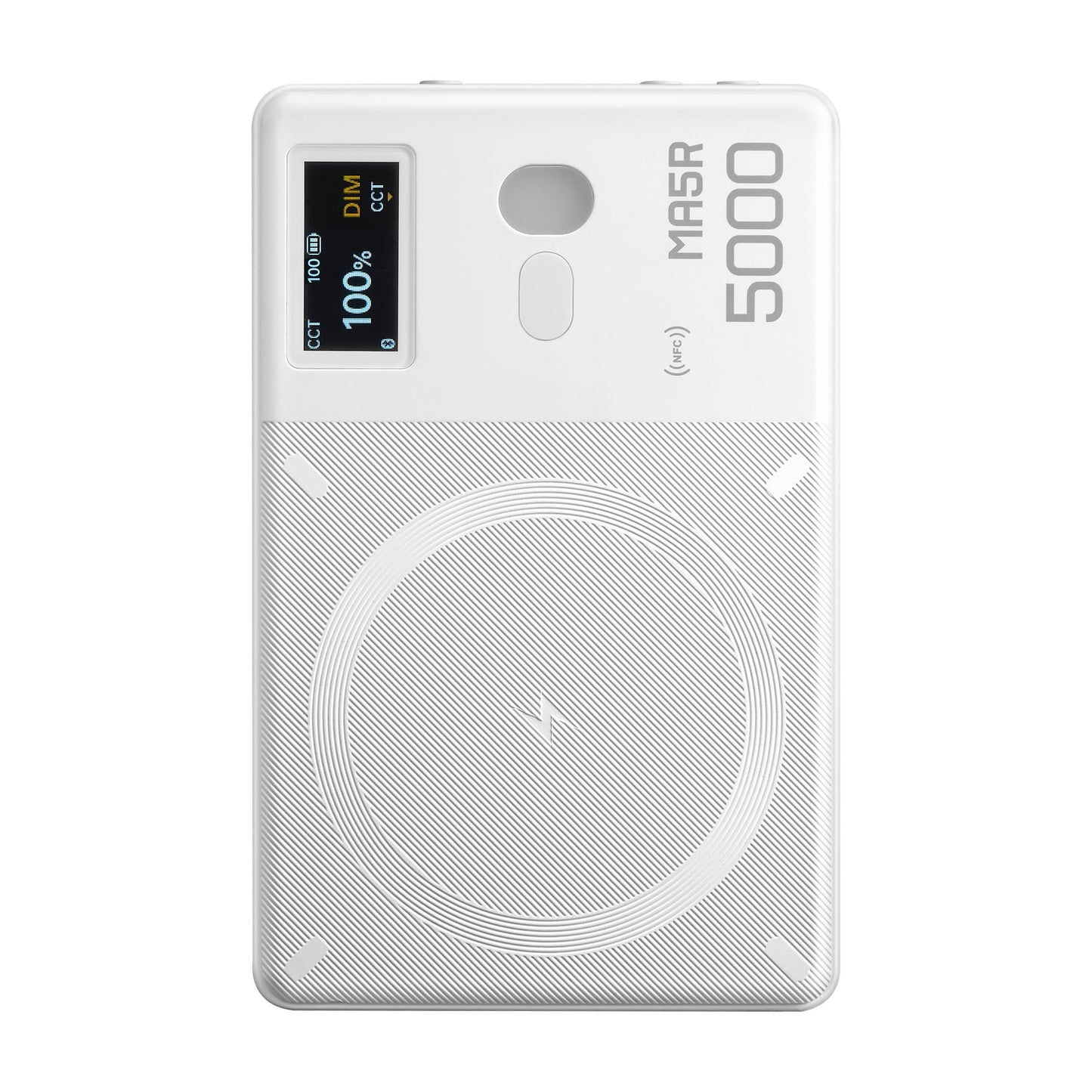 MA5R Magnetic Full-Colour RGB Light Manel With Wireless Charging (White)