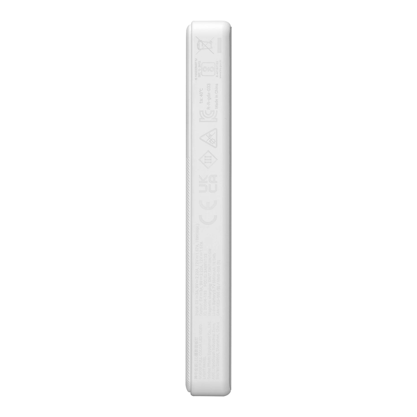 MA5R Magnetic Full-Colour RGB Light Manel With Wireless Charging (White)