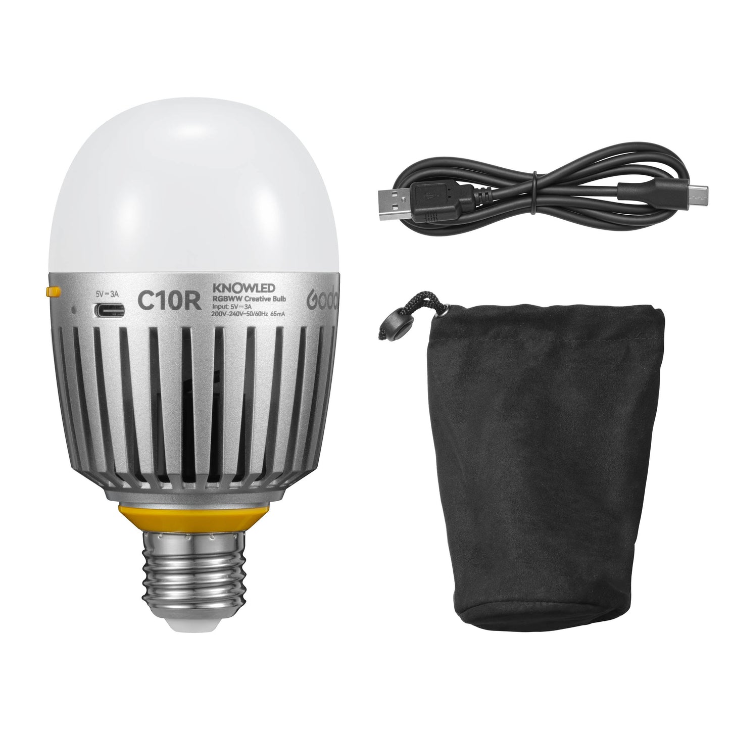 KNOWLED C10R E27 RGBWW Creative Practical Lighting Bulb