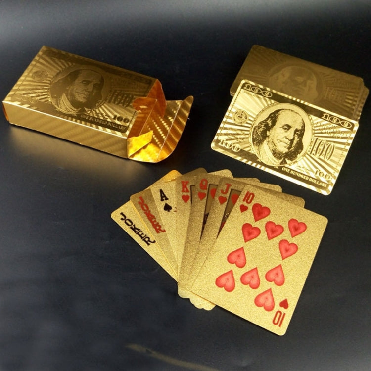 Creative Frosted  Back Texture Plastic From Vegas to Macau Playing Cards Texas Poker Novelty Collection Gift, Mosaic Gold Dollar Paper Box, Golden Dragon and Phoenix Paper Box, Gold Double Dragon Kung Hei Fat Choy Paper Box, Golden Tattice Paper Box   ...