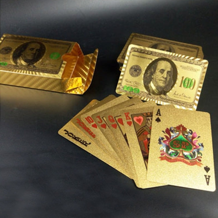 Creative Frosted  Back Texture Plastic From Vegas to Macau Playing Cards Texas Poker Novelty Collection Gift, Mosaic Gold Dollar Paper Box, Golden Dragon and Phoenix Paper Box, Gold Double Dragon Kung Hei Fat Choy Paper Box, Golden Tattice Paper Box   ...