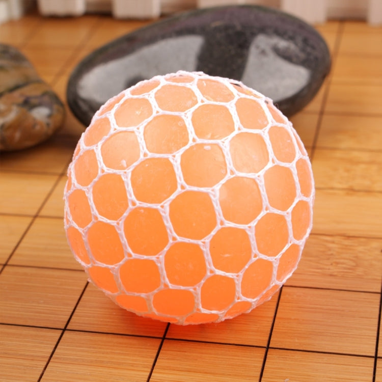 6cm Anti-Stress Face Reliever Grape Ball Extrusion Mood Squeeze Relief Healthy Funny Tricky Vent Toy, 6cm Orange