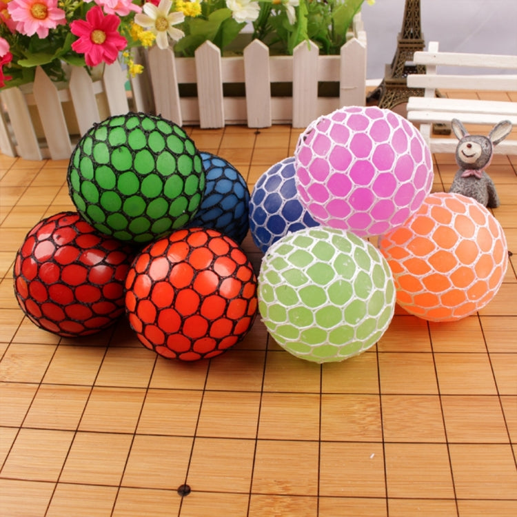6cm Anti-Stress Face Reliever Grape Ball Extrusion Mood Squeeze Relief Healthy Funny Tricky Vent Toy, 6cm Orange
