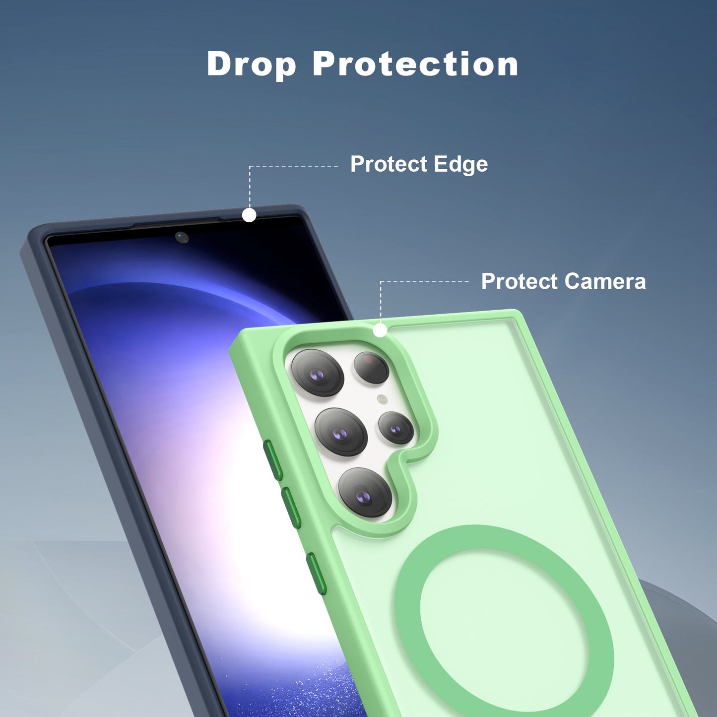 Galaxy S23 Ultra Smooth Touch Waterproof MagSafe Ultra Hybrid Phone Case