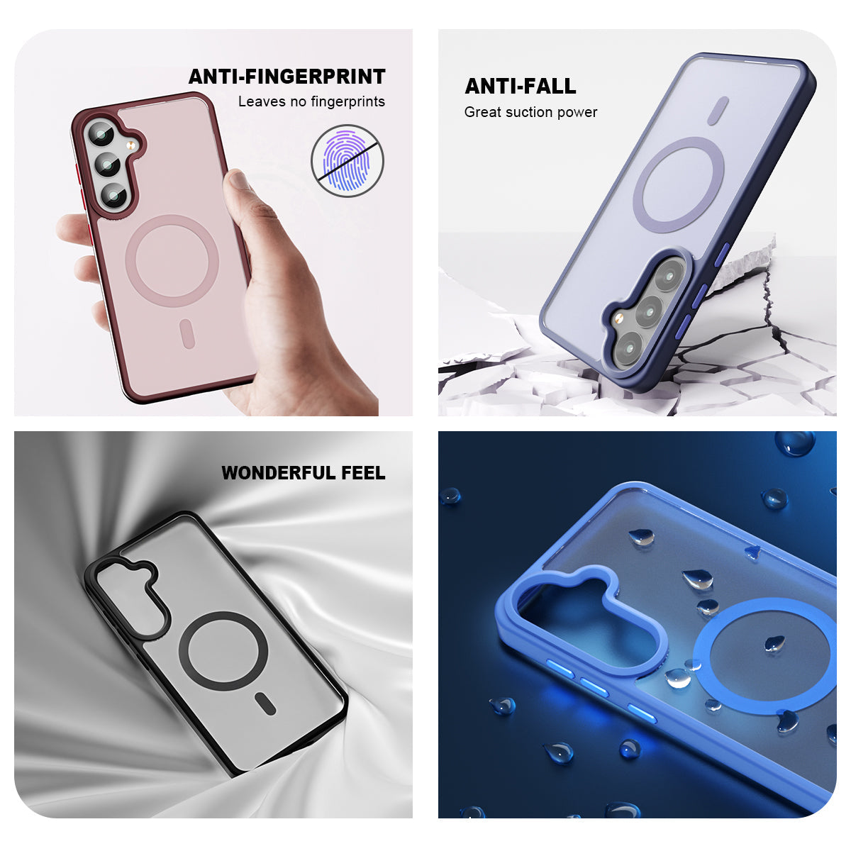 Galaxy S24 Smooth Touch Waterproof MagSafe Ultra Hybrid Phone Case