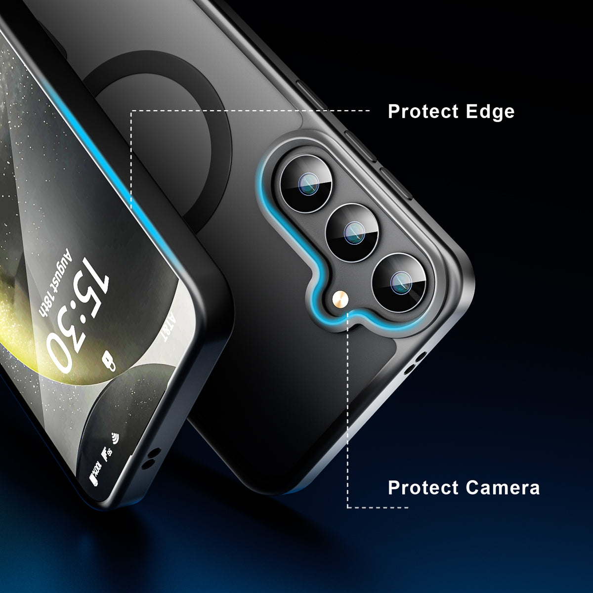 Galaxy S24 Plus Smooth Touch Waterproof MagSafe Ultra Hybrid Phone Case