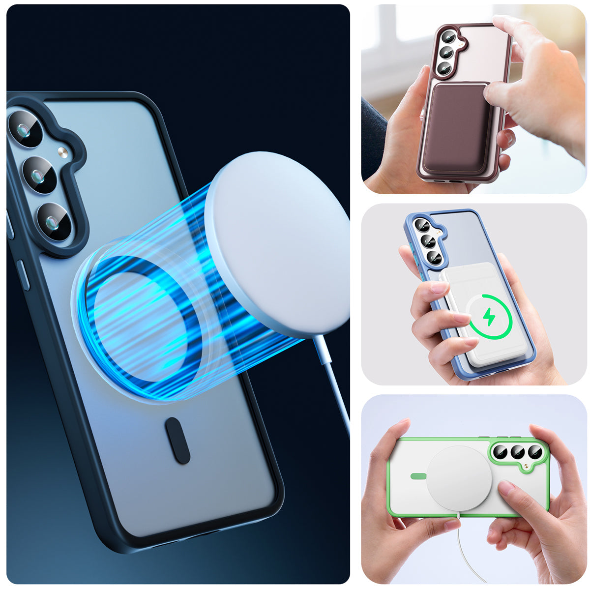 Galaxy S24 Plus Smooth Touch Waterproof MagSafe Ultra Hybrid Phone Case