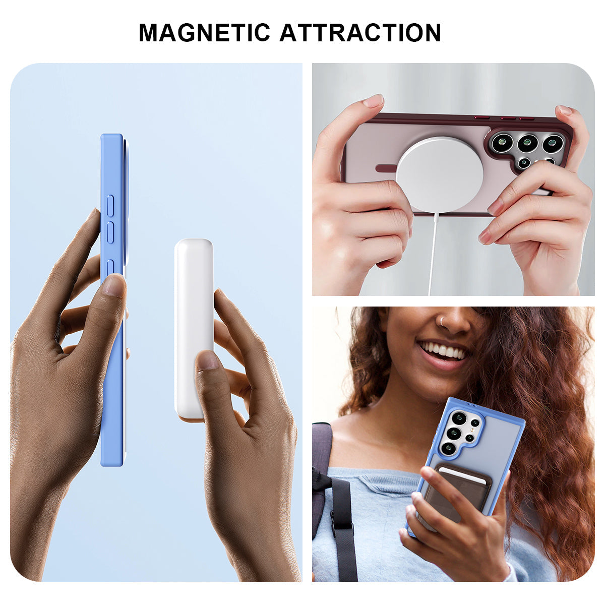 Galaxy S24 Ultra Smooth Touch Waterproof MagSafe Ultra Hybrid Phone Case