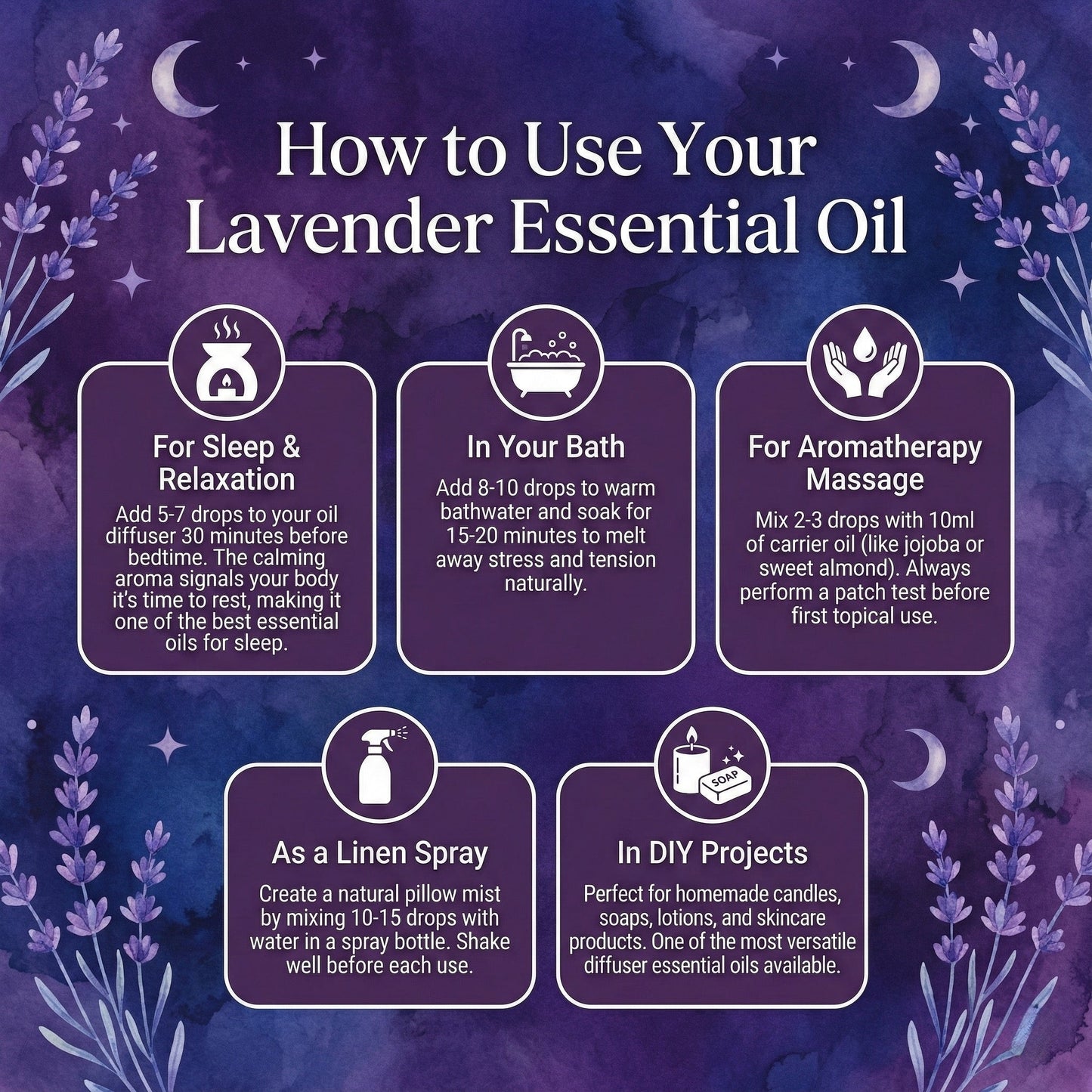 Aetheo French Lavender Essential Oil — 100% Pure, 10ml, UK Bottled