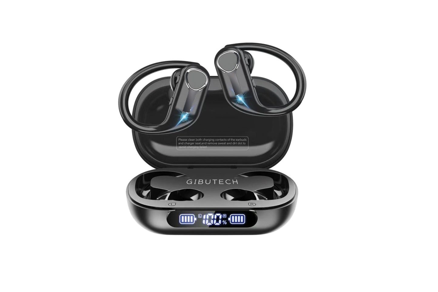 Gibutech AuraliX Sports Waterproof Wireless Earbuds with 1800mAh power bank case