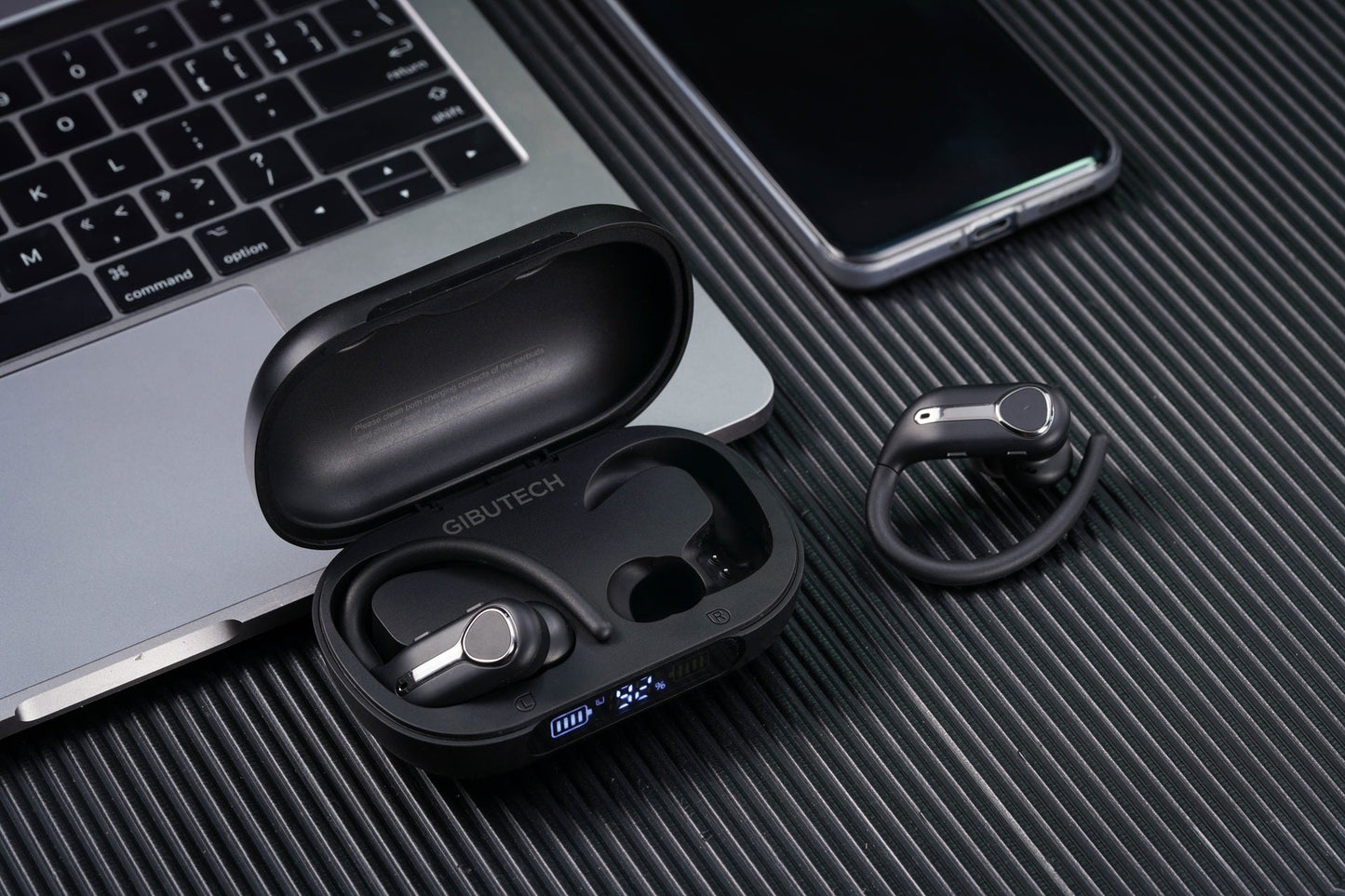 Gibutech AuraliX Sports Waterproof Wireless Earbuds with 1800mAh power bank case