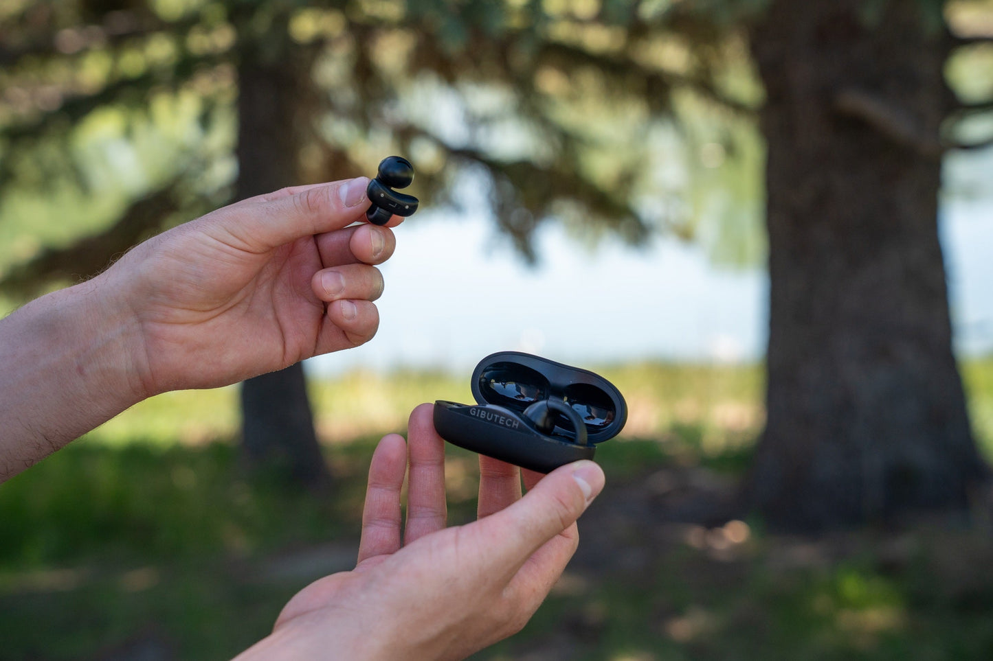 Gibutech Ultra Open Wireless Bone Conduction Earbuds with Dual ENC Mic