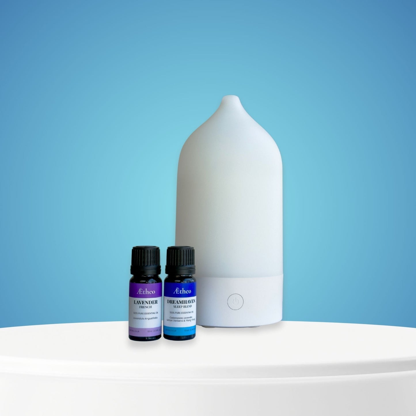 Serenity Sleep Gift Set  – White Diffuser with Lavender & DreamHaven Oils
