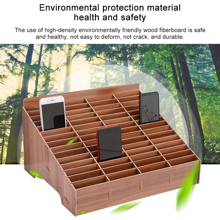 Wooden Multi-cell Mobile Phone Film Stand Desktop Display Rack, 30 Grids, Size: 31.5x23.5x18.5cm, 30 Grids, Pink, 30 Grids, Green, 30 Grids, Black