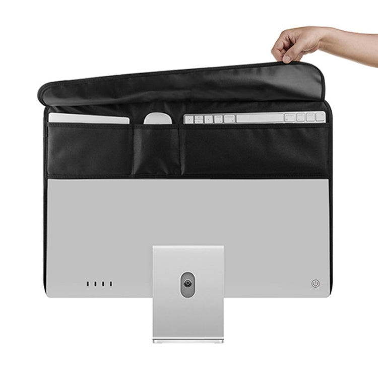 For 24 inch Apple iMac Portable Dustproof Cover Desktop Apple Computer LCD Monitor Cover with Storage Bag, 24 inch (Red), 24 inch (Black), 24 inch (Grey), 24 inch (Blue), 24 inch (Purple)