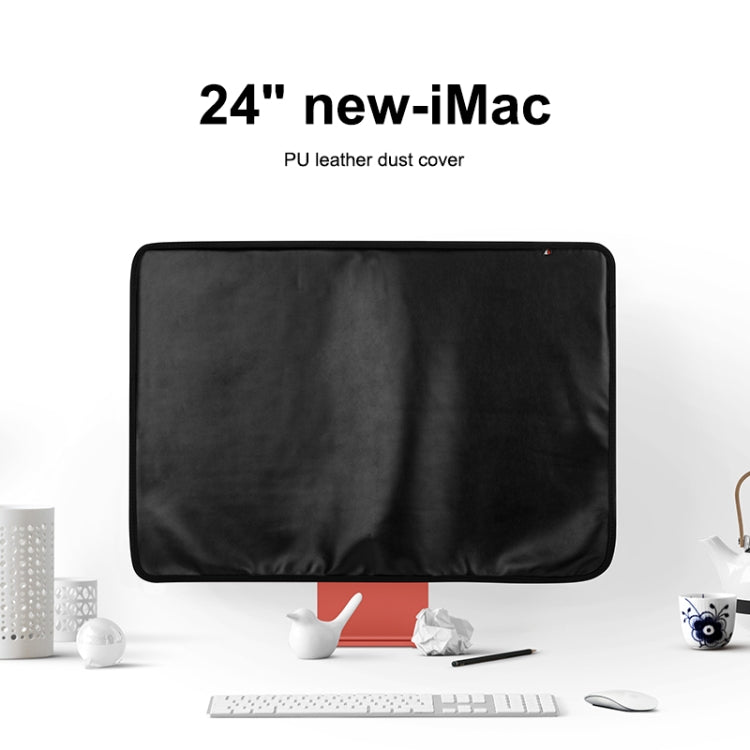 For 24 inch Apple iMac Portable Dustproof Cover Desktop Apple Computer LCD Monitor Cover with Storage Bag, 24 inch (Red), 24 inch (Black), 24 inch (Grey), 24 inch (Blue), 24 inch (Purple)