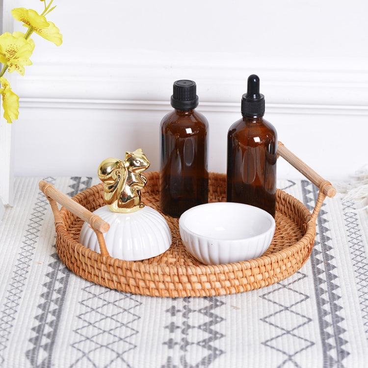 GP23 Braided Sweet Vegetable Fruit Snack Storage Tray Basket, Size: L, Size: L