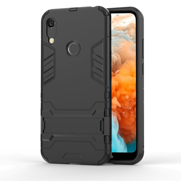 Shockproof PC + TPU Case for Huawei Y6 (2019), with Holder, For Huawei Y6 (2019), For Huawei  Y6 (2019)