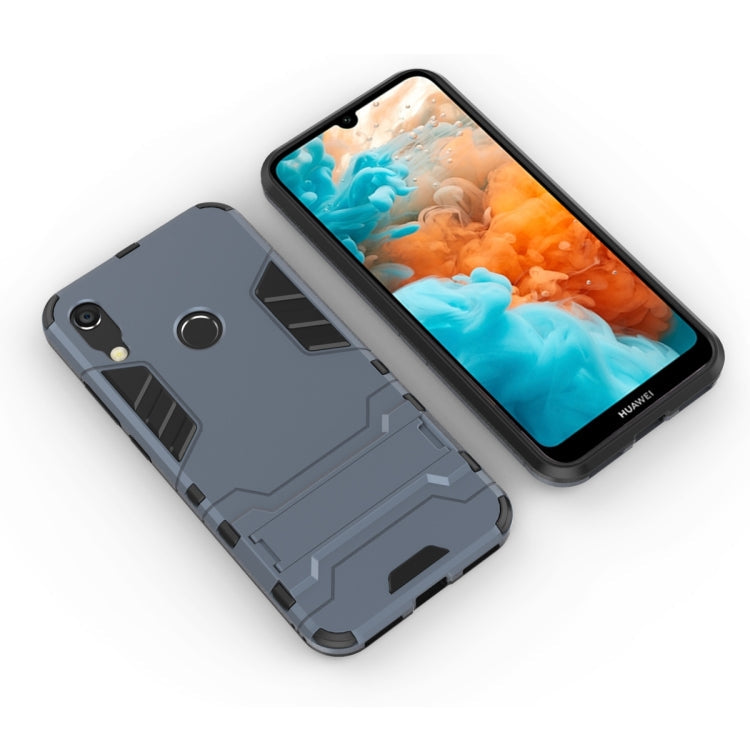 Shockproof PC + TPU Case for Huawei Y6 (2019), with Holder, For Huawei Y6 (2019), For Huawei  Y6 (2019)