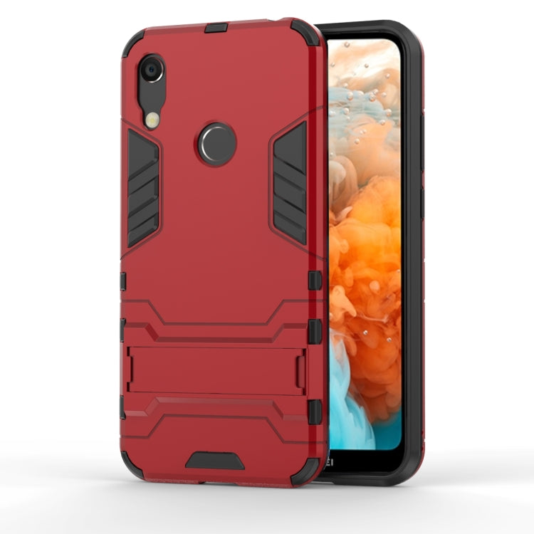 Shockproof PC + TPU Case for Huawei Y6 (2019), with Holder, For Huawei Y6 (2019), For Huawei  Y6 (2019)