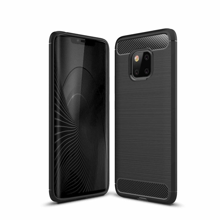 Brushed Texture Carbon Fiber Shockproof TPU Case for Huawei Mate 20 Pro, For Huawei Mate 20 Pro, For Mate 20 Pro