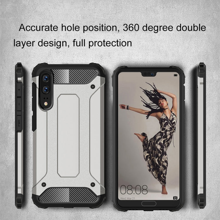 For Huawei  P20 Full-body Rugged TPU + PC Combination Back Cover Case , Huawei P20, For Huawei P20