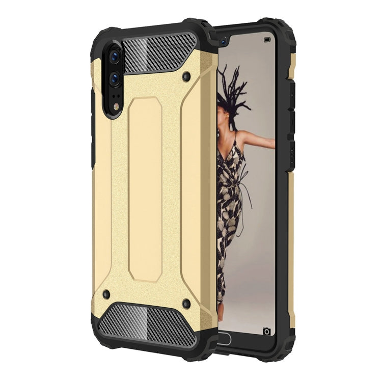 For Huawei  P20 Full-body Rugged TPU + PC Combination Back Cover Case , Huawei P20, For Huawei P20