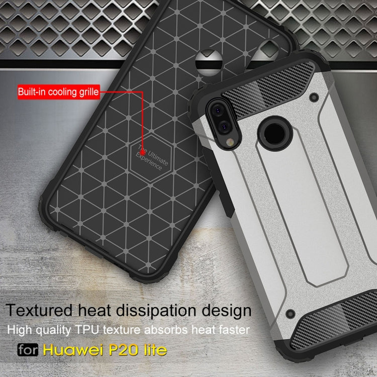 For Huawei  P20 Lite Full-body Rugged TPU + PC Combination Back Cover Case , Huawei P20 Lite, For Huawei P20 Lite