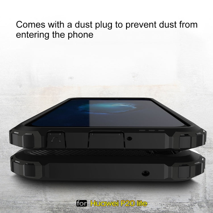 For Huawei  P20 Lite Full-body Rugged TPU + PC Combination Back Cover Case , Huawei P20 Lite, For Huawei P20 Lite