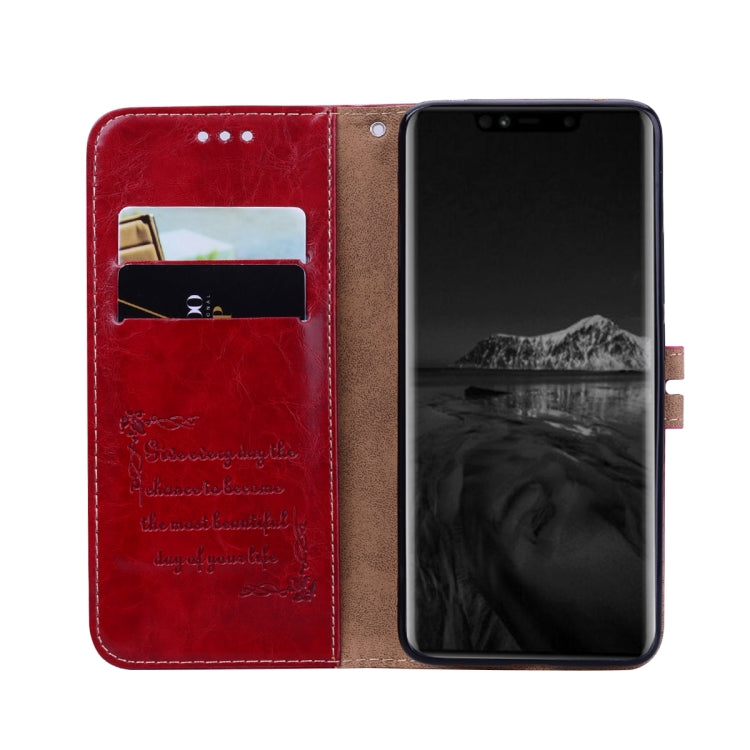 Business Style Oil Wax Texture Horizontal Flip Leather Case for Huawei Mate 20 Pro, with Holder & Card Slots & Wallet, For Huawei Mate 20 Pro