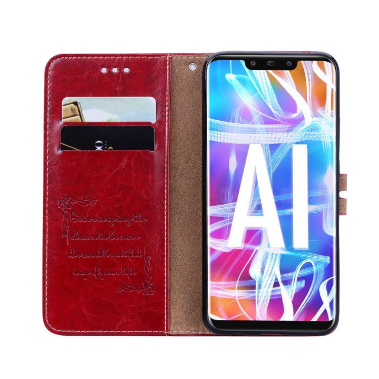 Business Style Oil Wax Texture Horizontal Flip Leather Case for Huawei Mate 20 Lite, with Holder & Card Slots & Wallet, For Huawei Mate 20 Lite