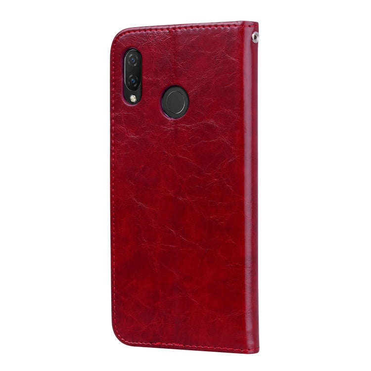 Business Style Oil Wax Texture Horizontal Flip Leather Case for Huawei Nova 3, with Holder & Card Slots & Wallet, For Huawei Nova 3, For Huawei Huawei Nova 3