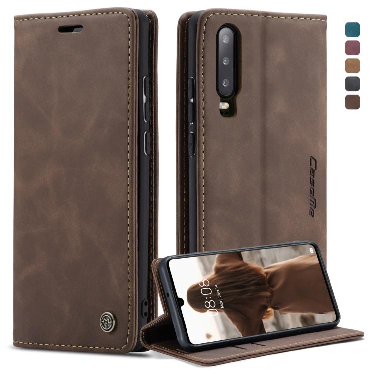 CaseMe-013 Multifunctional Retro Frosted Horizontal Flip Leather Case for Huawei P30, with Card Slot & Holder & Wallet, For Huawei P30