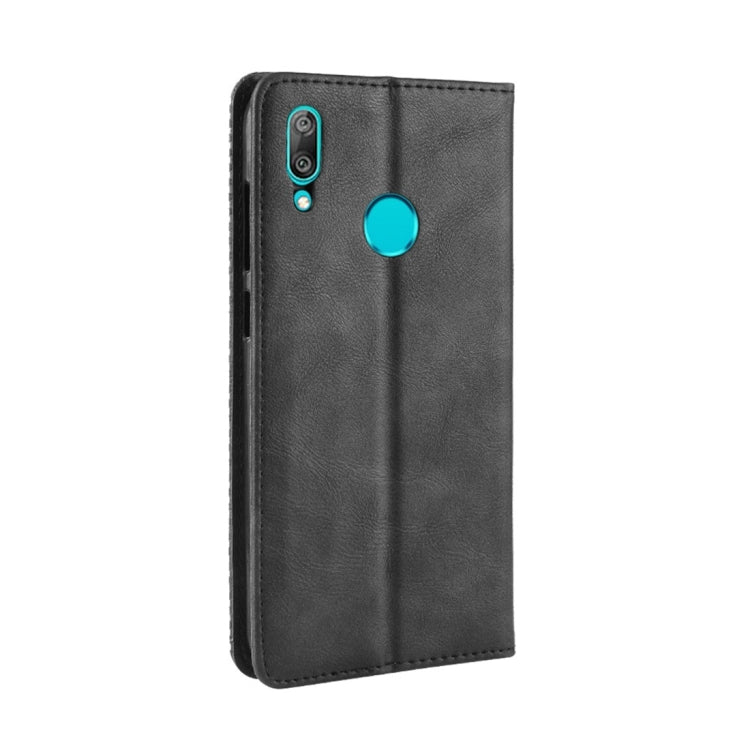 Magnetic Buckle Retro Texture Horizontal Flip Leather Case for Huawei Y7 (2019) / Y7 Prime (2019), with Holder & Card Slots & Wallet, For Huawei Y7 (2019)