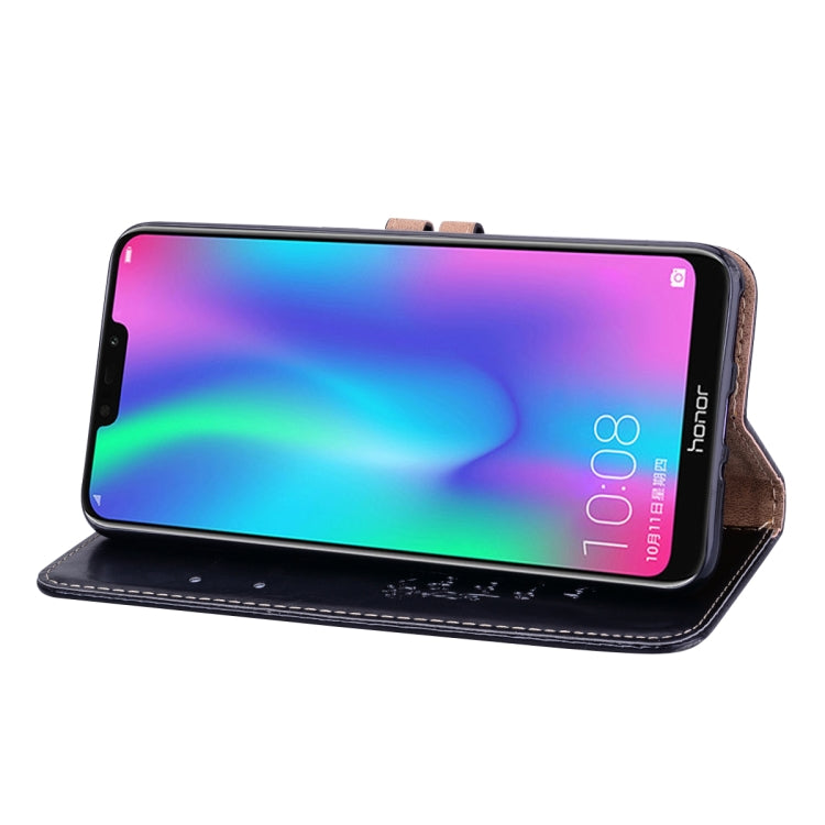 Business Style Oil Wax Texture Horizontal Flip Leather Case for Huawei Honor 8C, with Holder & Card Slots & Wallet, For Huawei Honor 8C