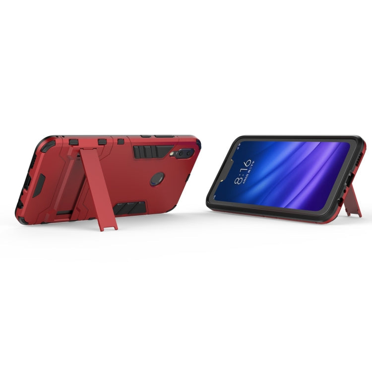 Shockproof PC + TPU Case for Huawei Y9 (2019) / Enjoy 9 Plus, with Holder, For Huawei Y9 (2019) / Enjoy 9 Plus
