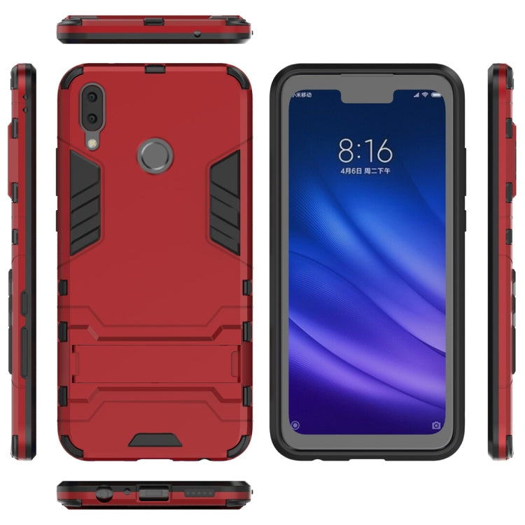 Shockproof PC + TPU Case for Huawei Y9 (2019) / Enjoy 9 Plus, with Holder, For Huawei Y9 (2019) / Enjoy 9 Plus