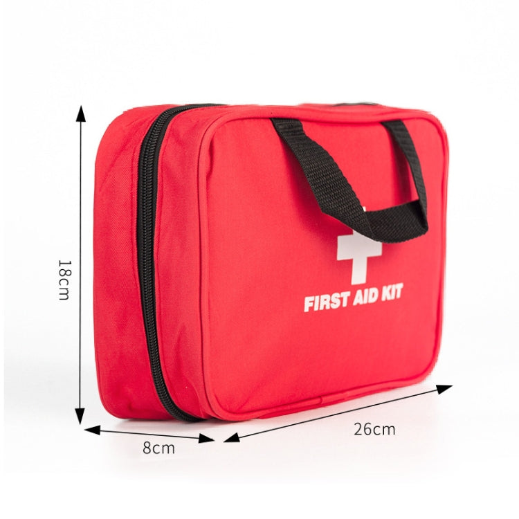 234 In 1 Portable Home Outdoor Emergency Supplies Kit Survival Rescue Box, 26x18x8cm (Red), 26x18x8cm (Green)