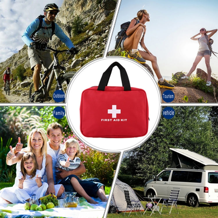 234 In 1 Portable Home Outdoor Emergency Supplies Kit Survival Rescue Box, 26x18x8cm (Red), 26x18x8cm (Green)