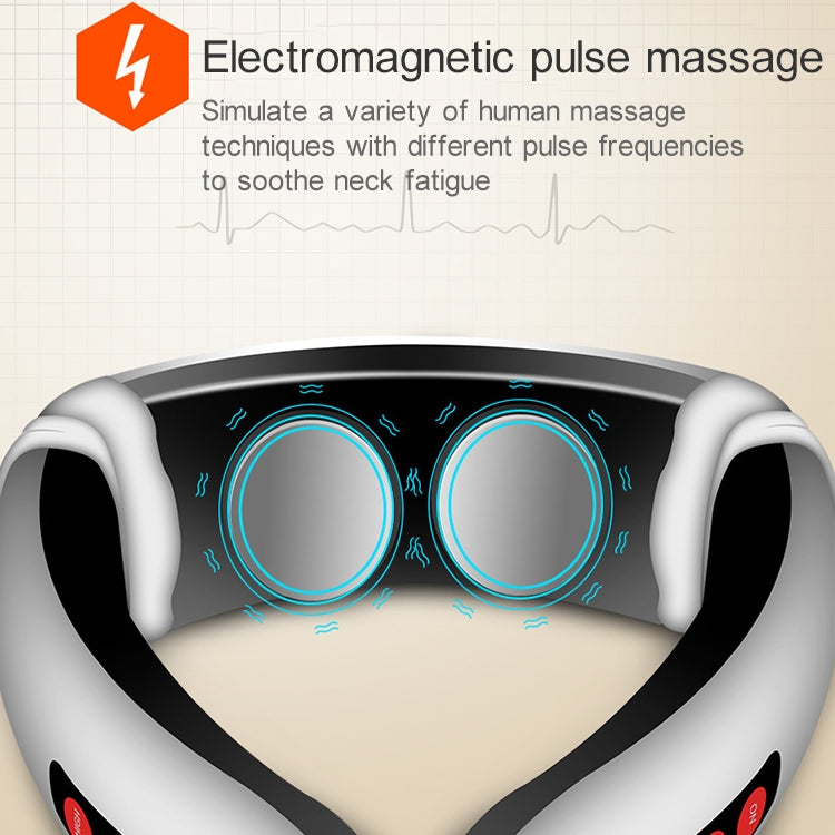 USB Charging 1300 mAh Electric Back Neck Shoulder Electrical Pulse Electric Shock Body Massager, USB Charging