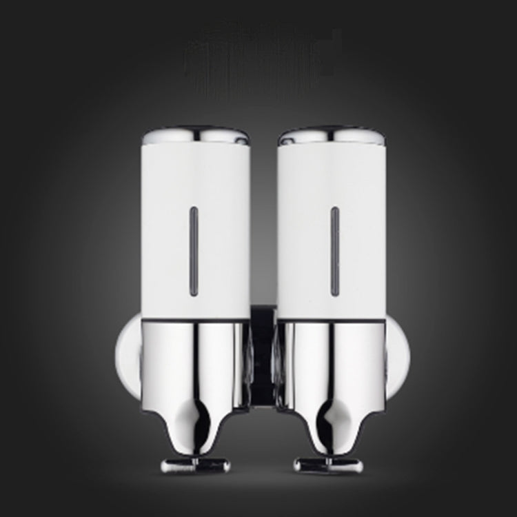 Dual Hotel Shower Manual Dispenser Wall Mounted Washing Liquid Shampoo Soap Bottle, Capacity: 1000ml, 1000ml/Black, 1000ml/Gold, 1000ml/Transparent, 1000ml/White, 1000ml/Dark Red, 1000ml/Silver