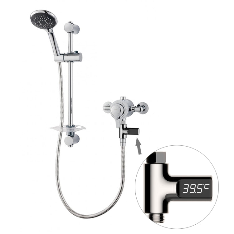 BD-LS-01 Baby Showering 360 Degree Rotatable LED Display Passive Water Thermometer, First Generation