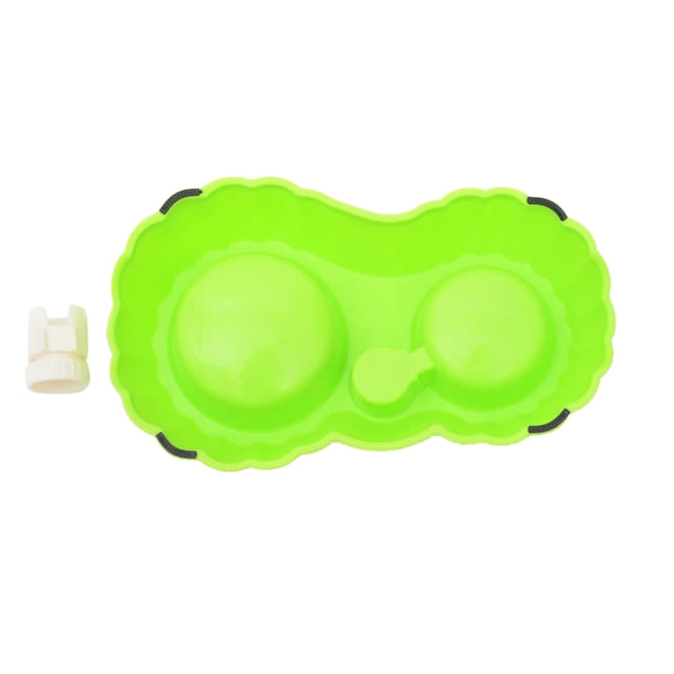 Pumpkin Shape Dog Cat Food Dish + Drinking Water Double Bowls with Automatic Water Dispenser, Size: S, Size: S  Green, Size: S  Magenta