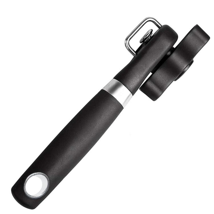LsCook Stainless Steel Cutter Head Single Handle Side Can Opener (Black), Single Handle