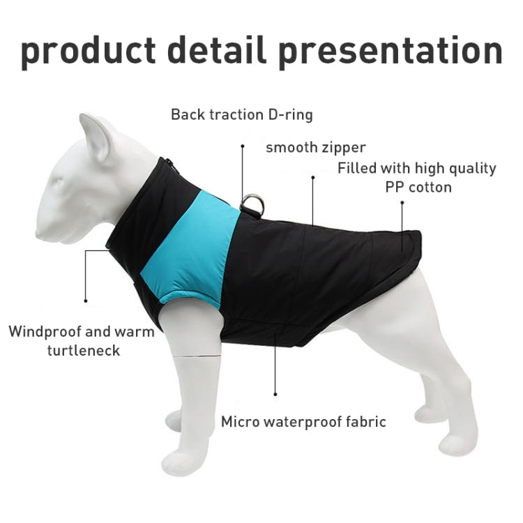 Pet Dog Cotton Vest Ski Suit, Size: L, Chest: 46cm, Back Length: 35cm, Size: L