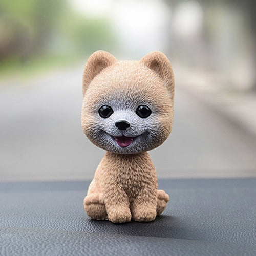 Shaking Head Dog Car Ornaments Resins Lovely Cartoon Dog New Year Gifts with Double-sided Adhesive Tape, Pomeranian Cartoon Dog, Inu Cartoon Dog, Bulldog Cartoon Dog, Husky Dog Cartoon Dog, Corgi Dog Cartoon Dog, White Teddy Cartoon Dog                ...