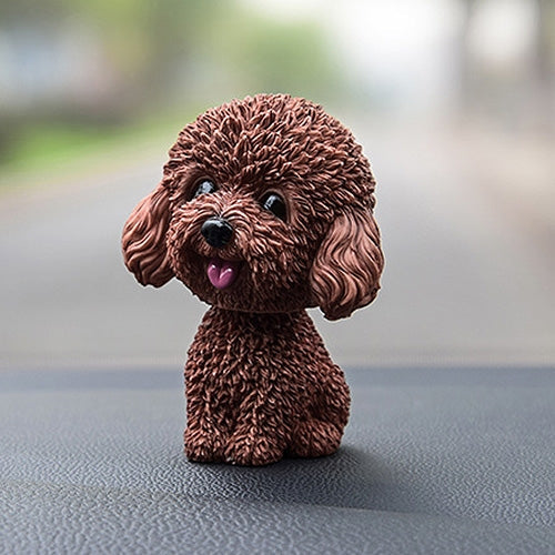 Shaking Head Dog Car Ornaments Resins Lovely Cartoon Dog New Year Gifts with Double-sided Adhesive Tape, Pomeranian Cartoon Dog, Inu Cartoon Dog, Bulldog Cartoon Dog, Husky Dog Cartoon Dog, Corgi Dog Cartoon Dog, White Teddy Cartoon Dog                ...